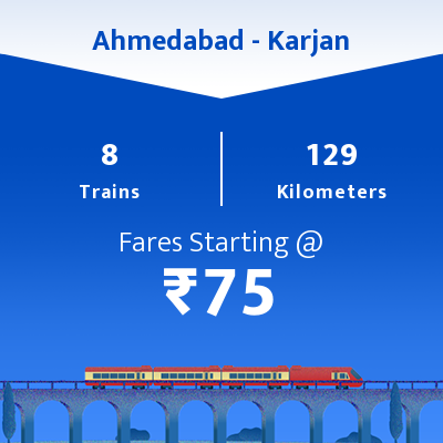 Ahmedabad To Karjan Trains
